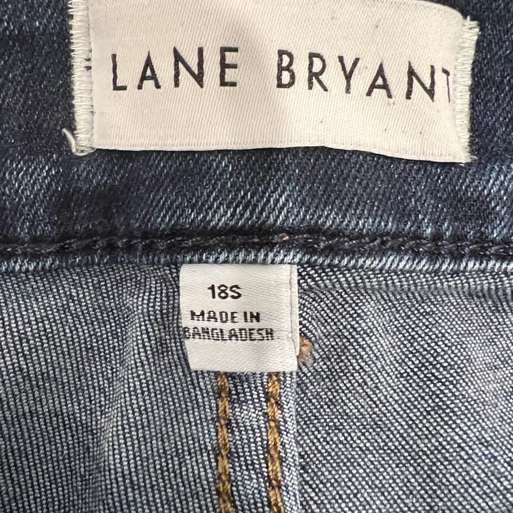 Lane Bryant Flex Magic Waistband High-Rise Skinny Jeans 18S Curvy Fit Dark Wash - Picture 3 of 5